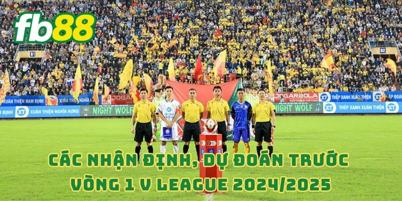 Các nhận định, dự đoán trước vòng 1 V League 2024/2025